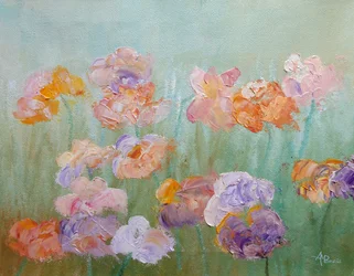 Flores coloridas y con textura