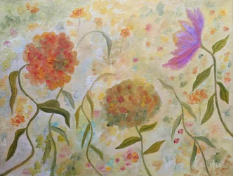 Flores de un jardín de ensueño