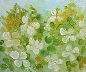 Flores verdes frescas