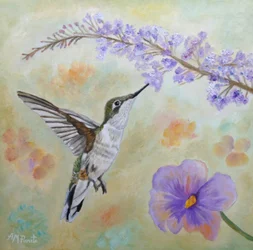 Un sorbo de néctar para colibríes