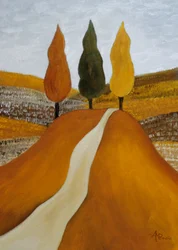 El camino sinuoso de los tres árboles