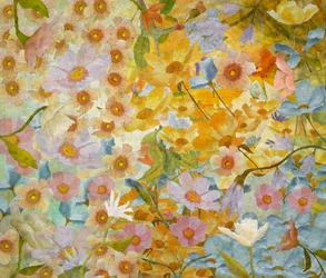 Un jardín floral lleno de colorido