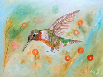 El vibrante vuelo del colibrí