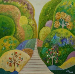 El camino del jardín de ensueño