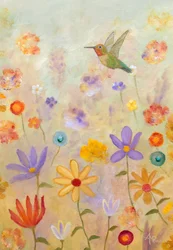 Jardín de colibríes de ensueño