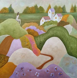 Paisaje de un pueblo de ensueño