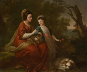 Sra. Hugh Morgan y su hija, c. 1771