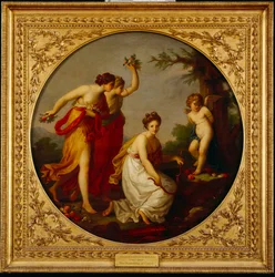 El desarme de Cupido (óleo sobre lienzo)