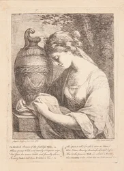 La mujer junto a la urna