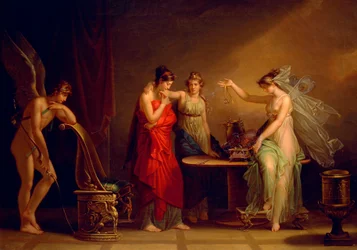 Leyenda de Cupido y Psique, de Angelica Kauffmann (1741-1807)
