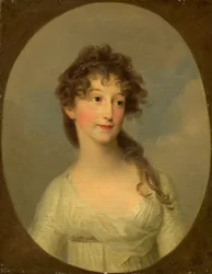 Posiblemente Franciska Krasinska, duquesa de Courland, c.1790 (óleo sobre lienzo)