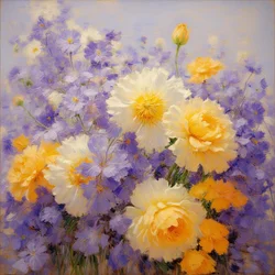 Florales 03, c.2020 (óleo sobre lienzo)