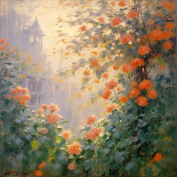 Florales 100, c.2024 (óleo sobre lienzo)