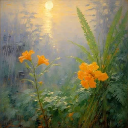 Florales 101, c.2024 (óleo sobre lienzo)