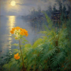 Florales 102, c.2024 (óleo sobre lienzo)