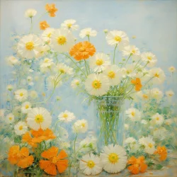Florales 34, c.2021 (óleo sobre lienzo)