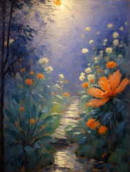 Florales 75, c.2023 (óleo sobre lienzo)
