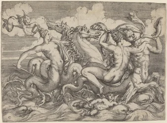 Sirenas, Náyades y Tritones