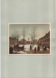 Milán - Piazza Borromeo, desconocido (impresión)