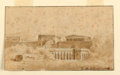 Diseño de escenario, edificios antiguos