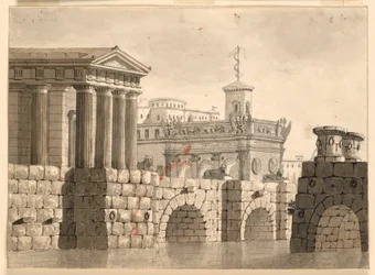 Diseño escénico, palacios y río