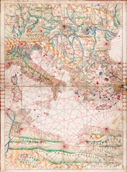 Mapa del Mediterráneo Central