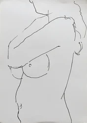 Desnudo con brazo doblado, 2019