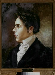 Retrato de Franco Alfano (óleo sobre lienzo)