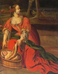 Biombo de cuatro paneles de doble cara, c.1700