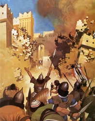 Josué ante las murallas de Jericó