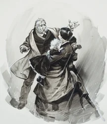 ¿Dónde están los demás" (gouache sobre papel)