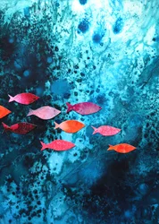 Peces de colores del océano