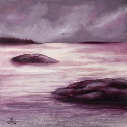 Aguas violetas melancólicas