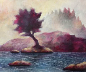 El árbol místico de la Isla Púrpura