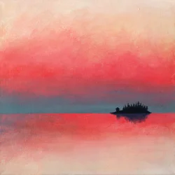 Puesta de sol en la isla de Serene