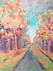 Un colorido sendero otoñal