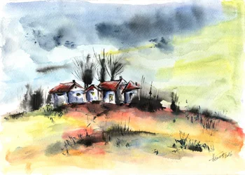 El pueblo de Stormy Hillside