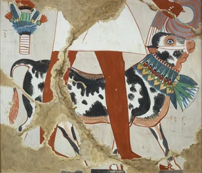 Copia de pintura mural de la tumba privada 226 de Heqareshu, Tebas I, 1, 327, siglo XX