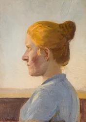 Danés:  En skagenspige Una joven de Skagen