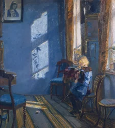 Sol en el salón azul