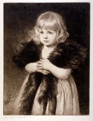 Señorita Mildred Carter - Boa de la abuela, c1864-1930