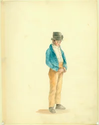 Pintura de Niño con sombrero de castor de Anna Maria Von Phul