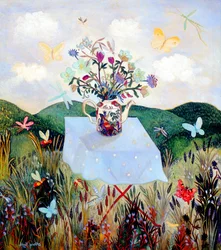 Bichos y mariposas, 2003 (acrílico)