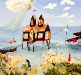 Mira detrás de ti Lord Byron, 2004 (acrílico)
