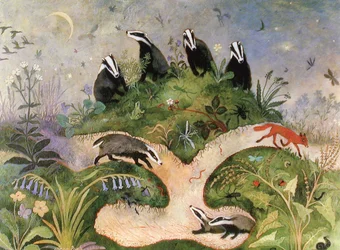 Cielo nocturno, 2001 (acrílico)