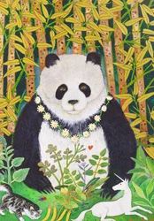 Panda y amigos, 2021 (pintura)