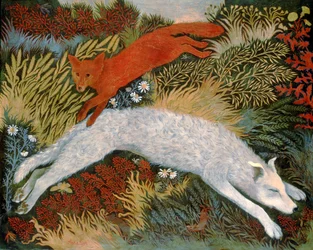 Zorro rojo rápido Lazy Dog