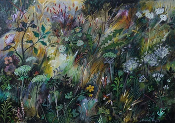 Pradera salvaje, 2022 (acrílico sobre tabla)