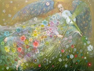 Ángel del trigo, 2018 (óleo sobre lino belga)