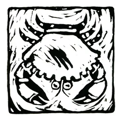 Horóscopo (Cáncer), 2017 (impresión en lino)